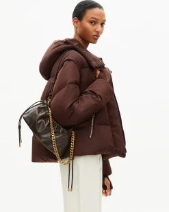 Sac Taylor en cuir recyclé marron