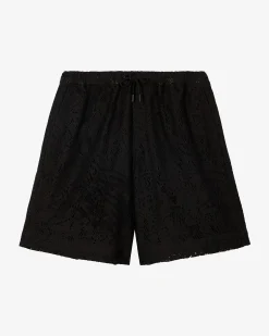 Short en dentelle noir