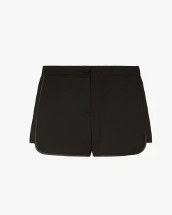 Short en laine noir