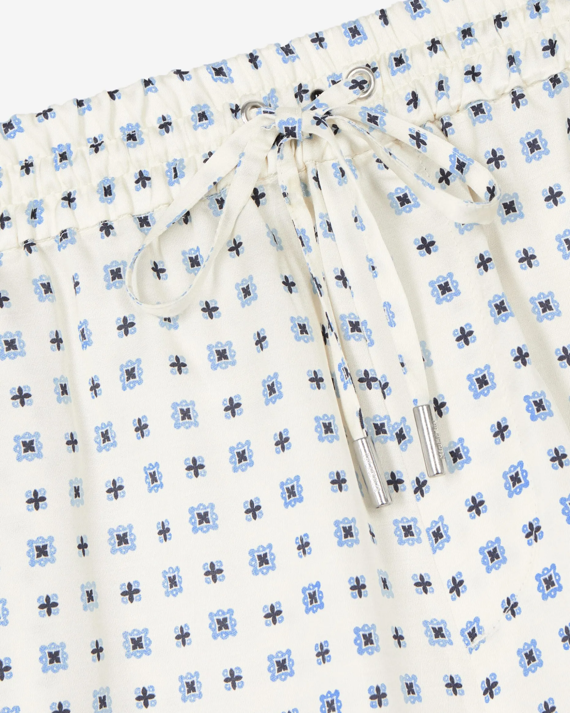 Short imprimé bandana écru