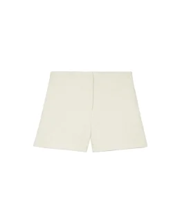 Short tailleur en tweed écru