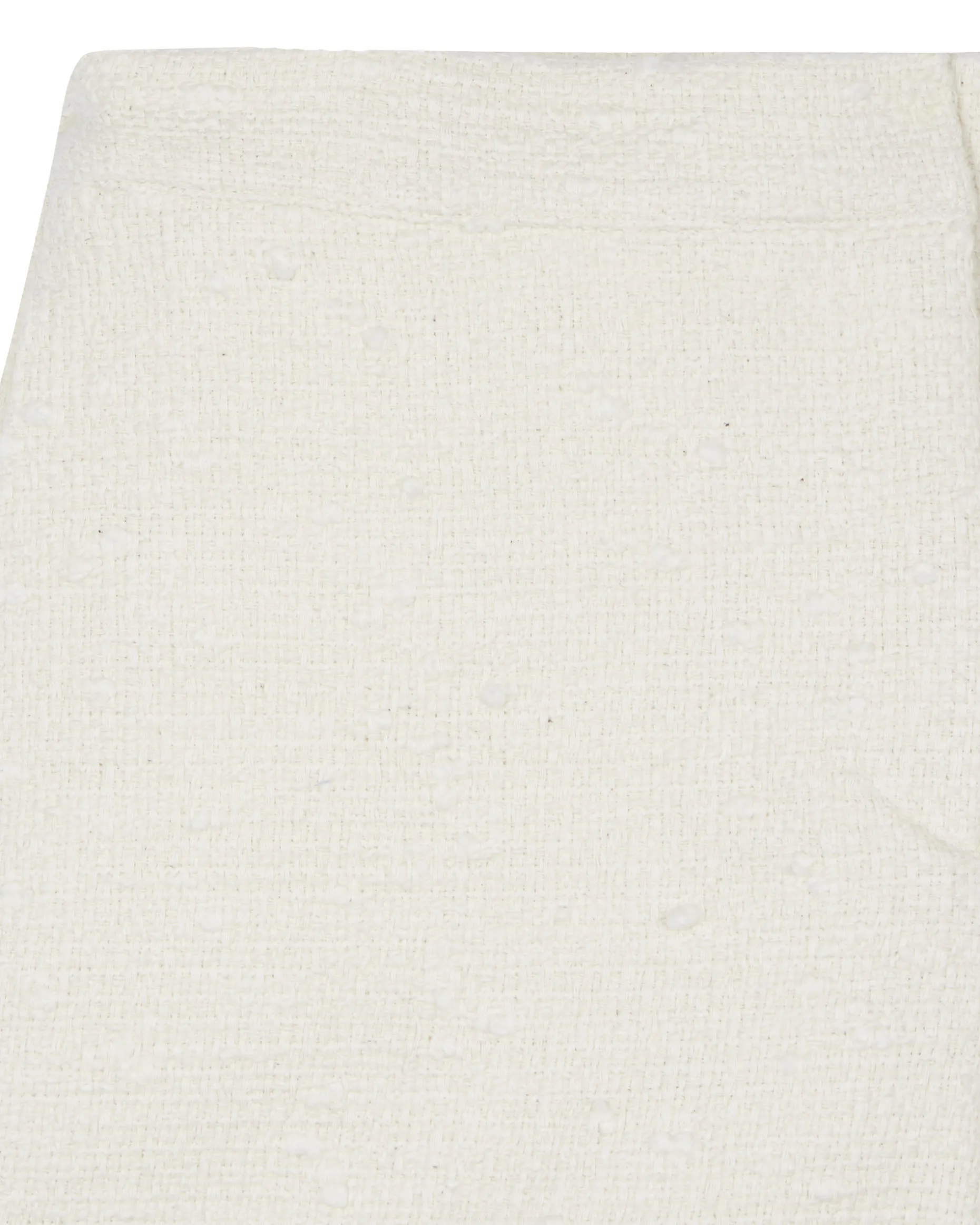 Short tailleur en tweed écru