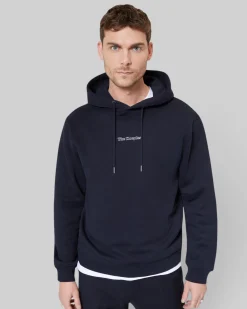 Sweatshirt à capuche avec logo marine