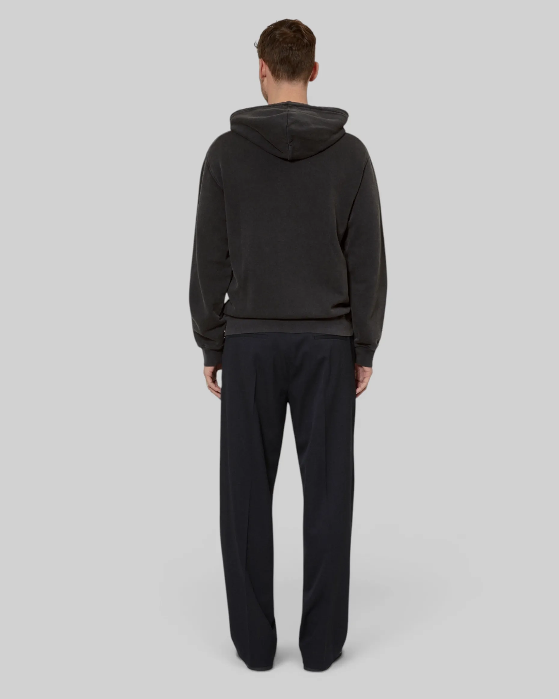 Sweatshirt à capuche avec sérigraphie Panthère noir