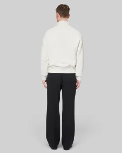 Sweatshirt col camionneur beige