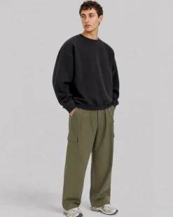 Sweatshirt col rond noir