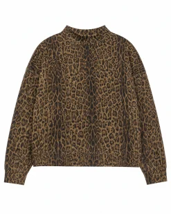 Sweatshirt imprimé léopard