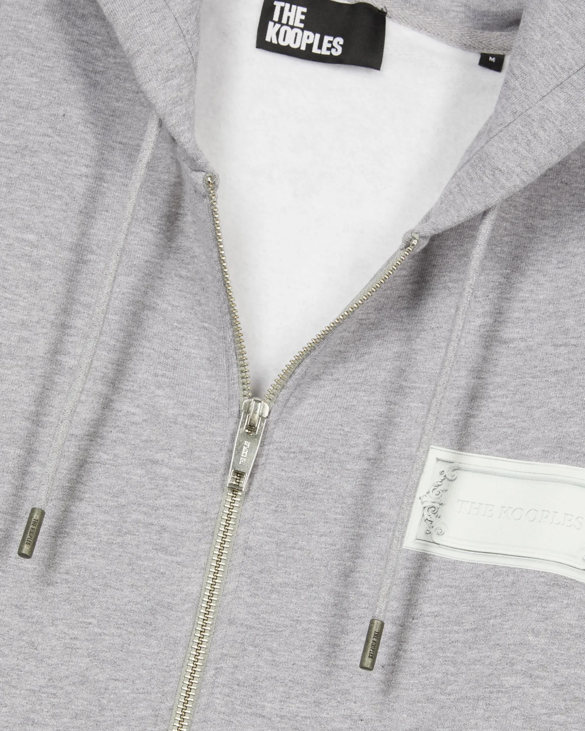 Sweatshirt zippé avec sérigraphie noir