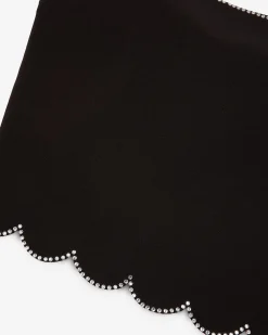Top avec strass noir