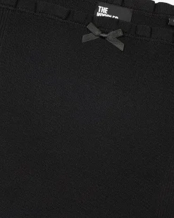 Top en maille smocké noir