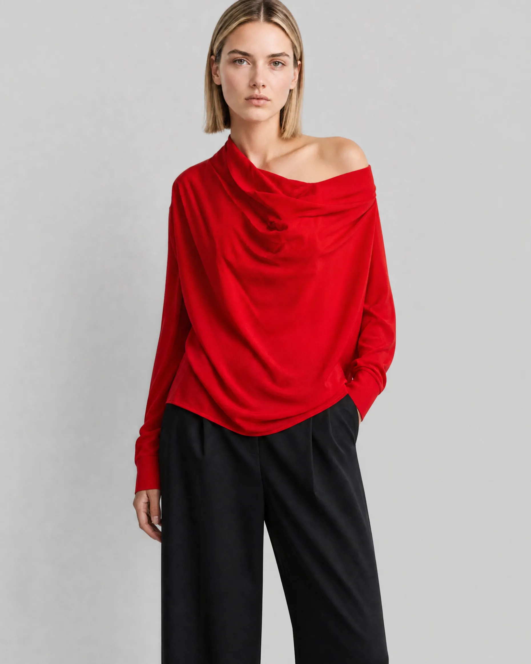 Top manches longues rouge