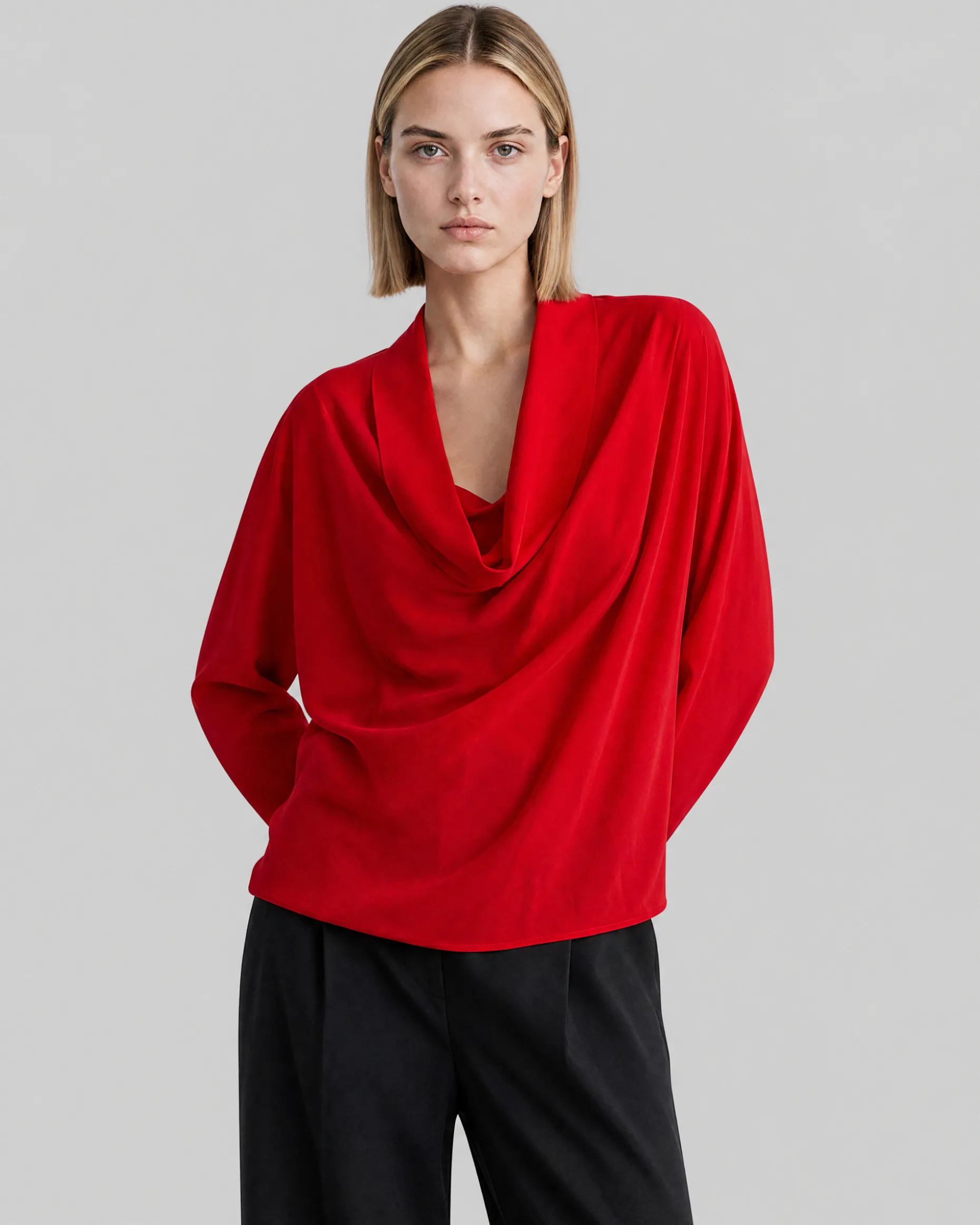 Top manches longues rouge