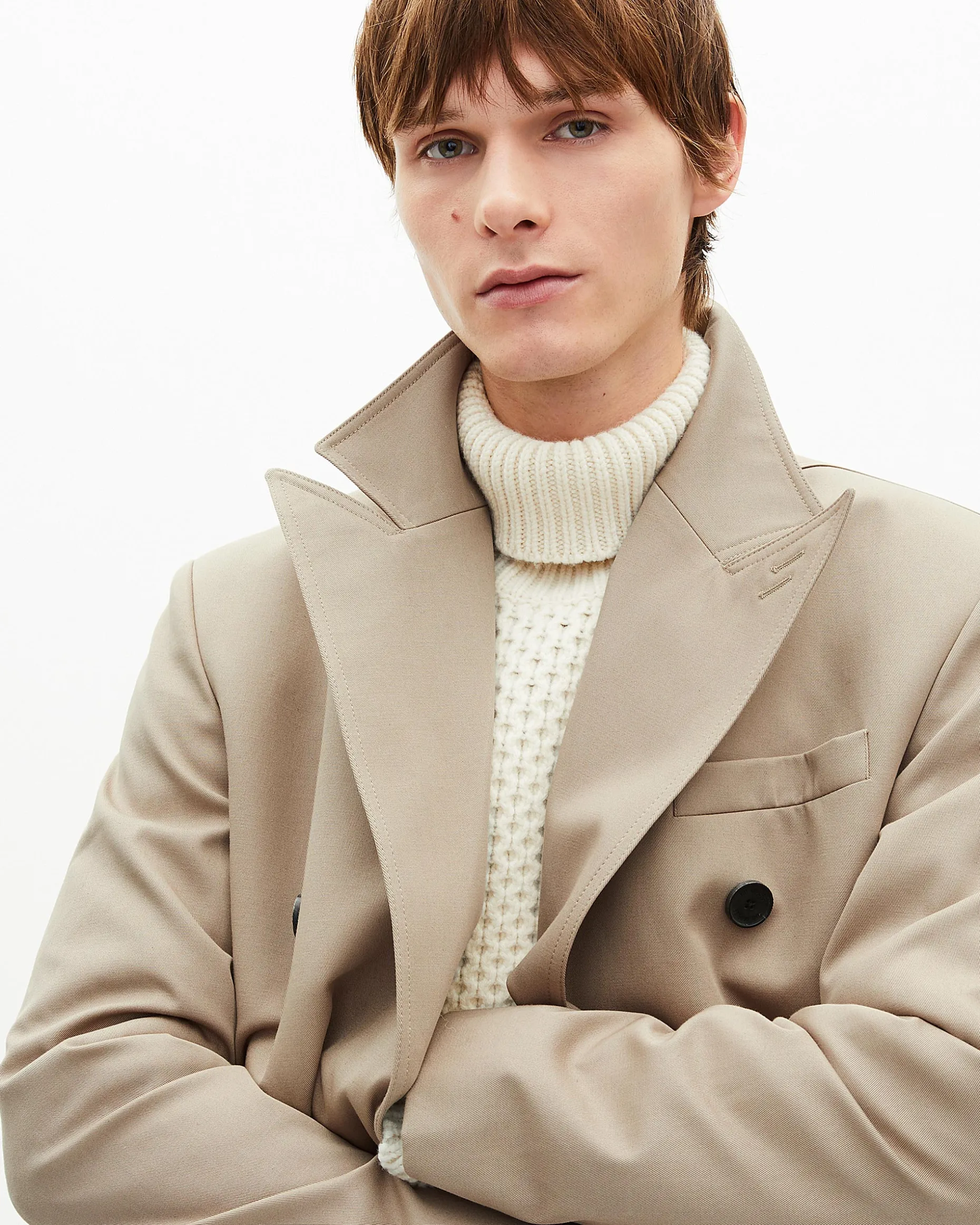 Trench long beige