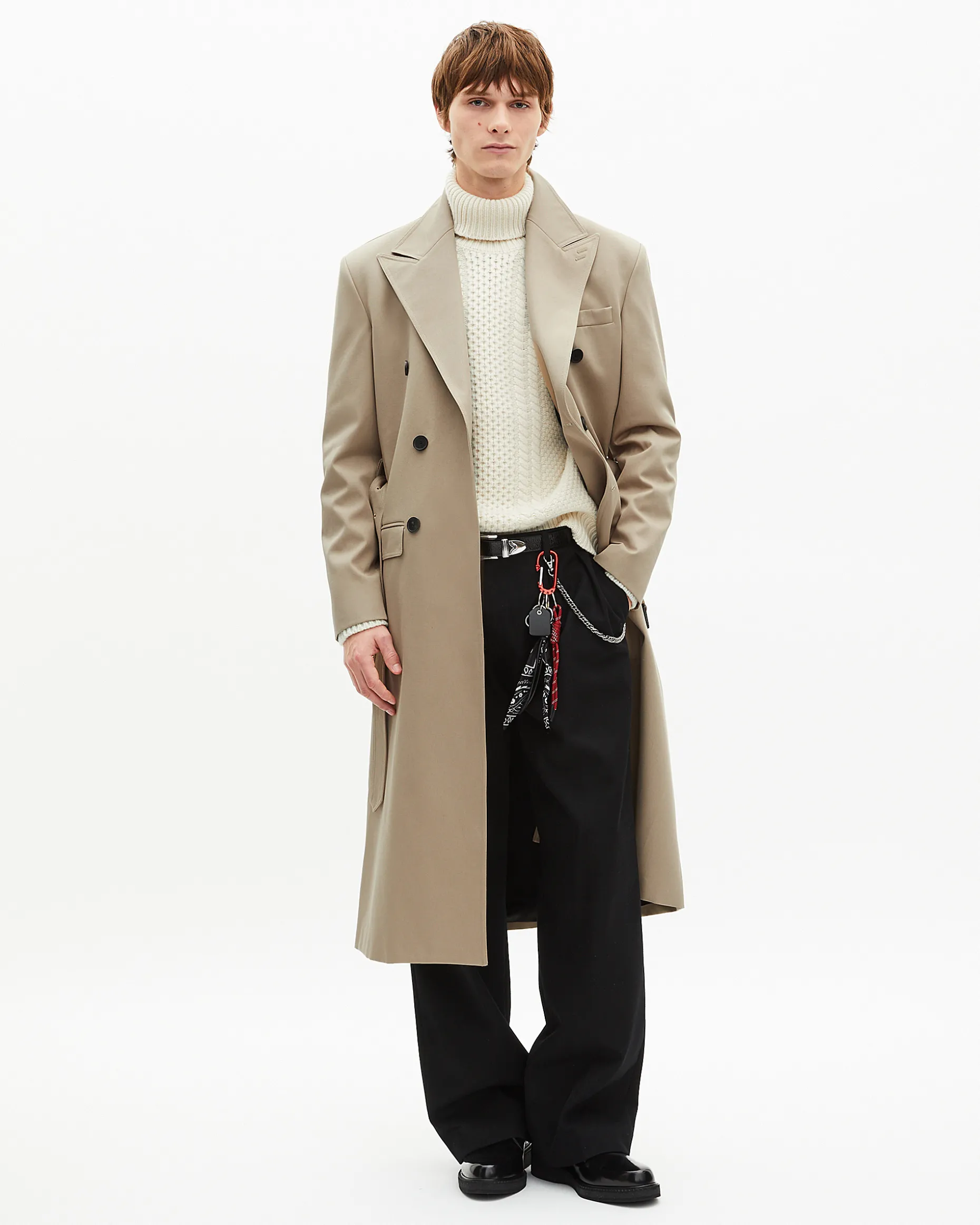 Trench long beige