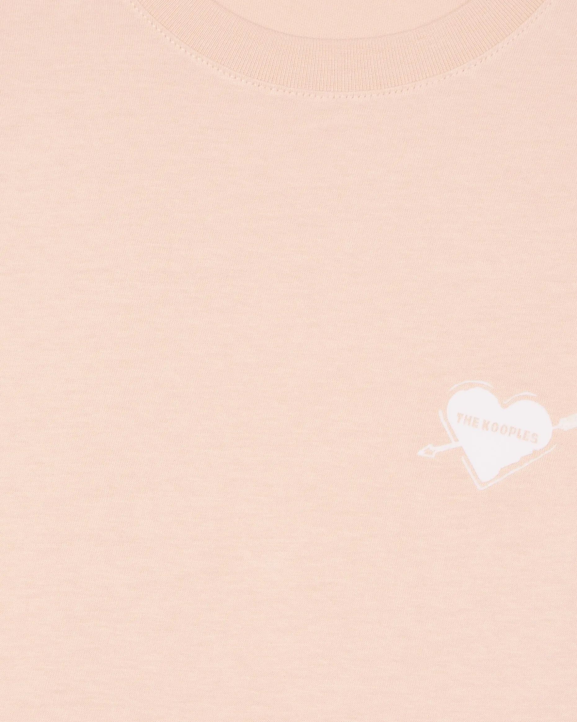 T-shirt avec flocage coeur rose