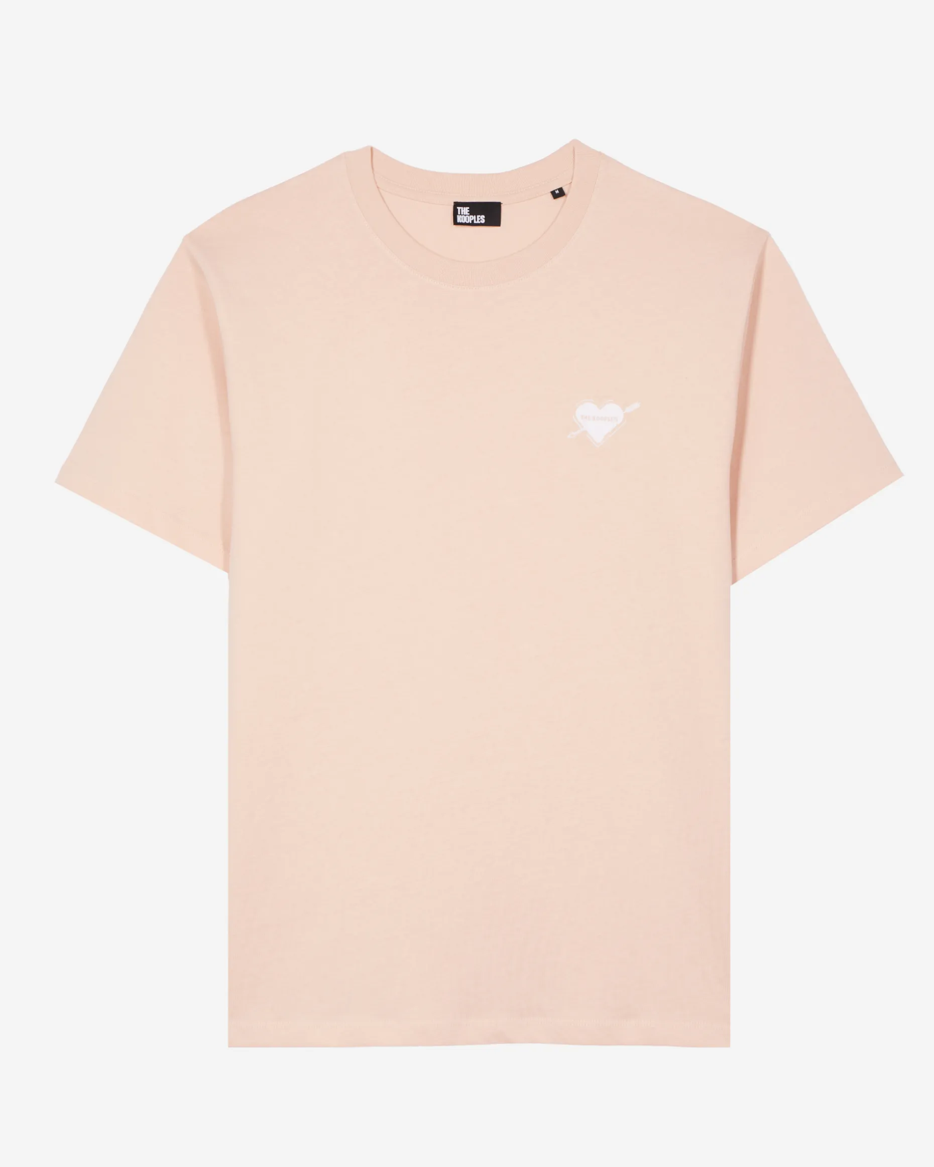 T-shirt avec flocage coeur rose