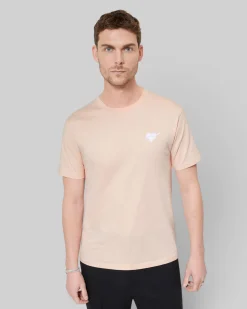 T-shirt avec flocage coeur rose