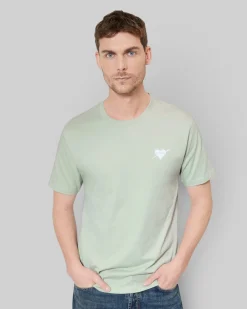 T-shirt avec flocage coeur vert