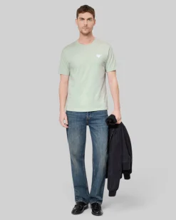 T-shirt avec flocage coeur vert