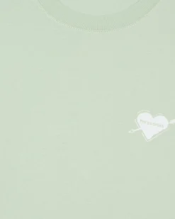 T-shirt avec flocage coeur vert