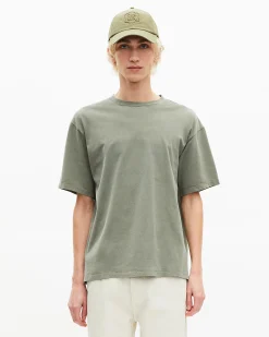 T-shirt avec logo au dos vert