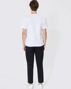 T-shirt avec logo détouré blanc