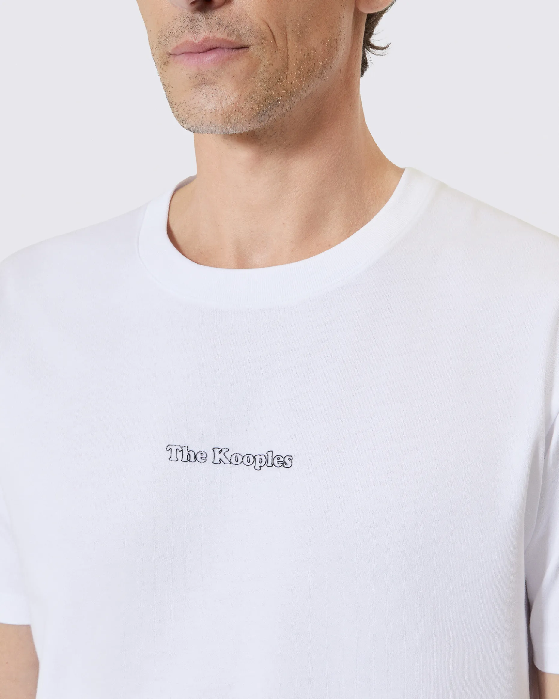 T-shirt avec logo détouré blanc