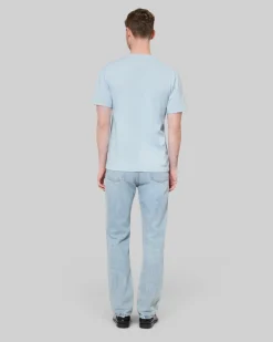 T-shirt avec logo détouré bleu
