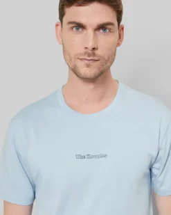 T-shirt avec logo détouré bleu