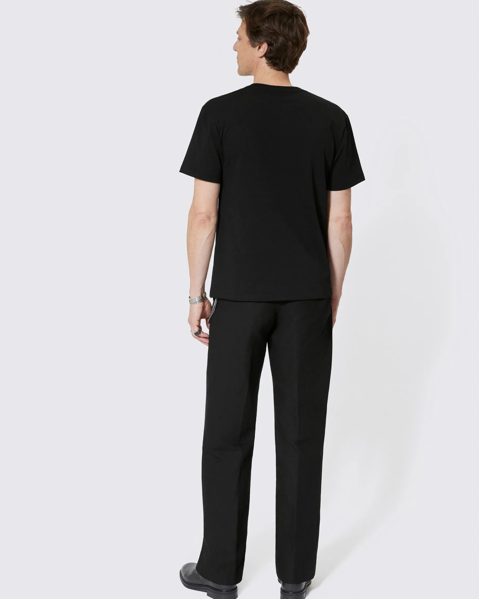 T-shirt avec logo détouré noir