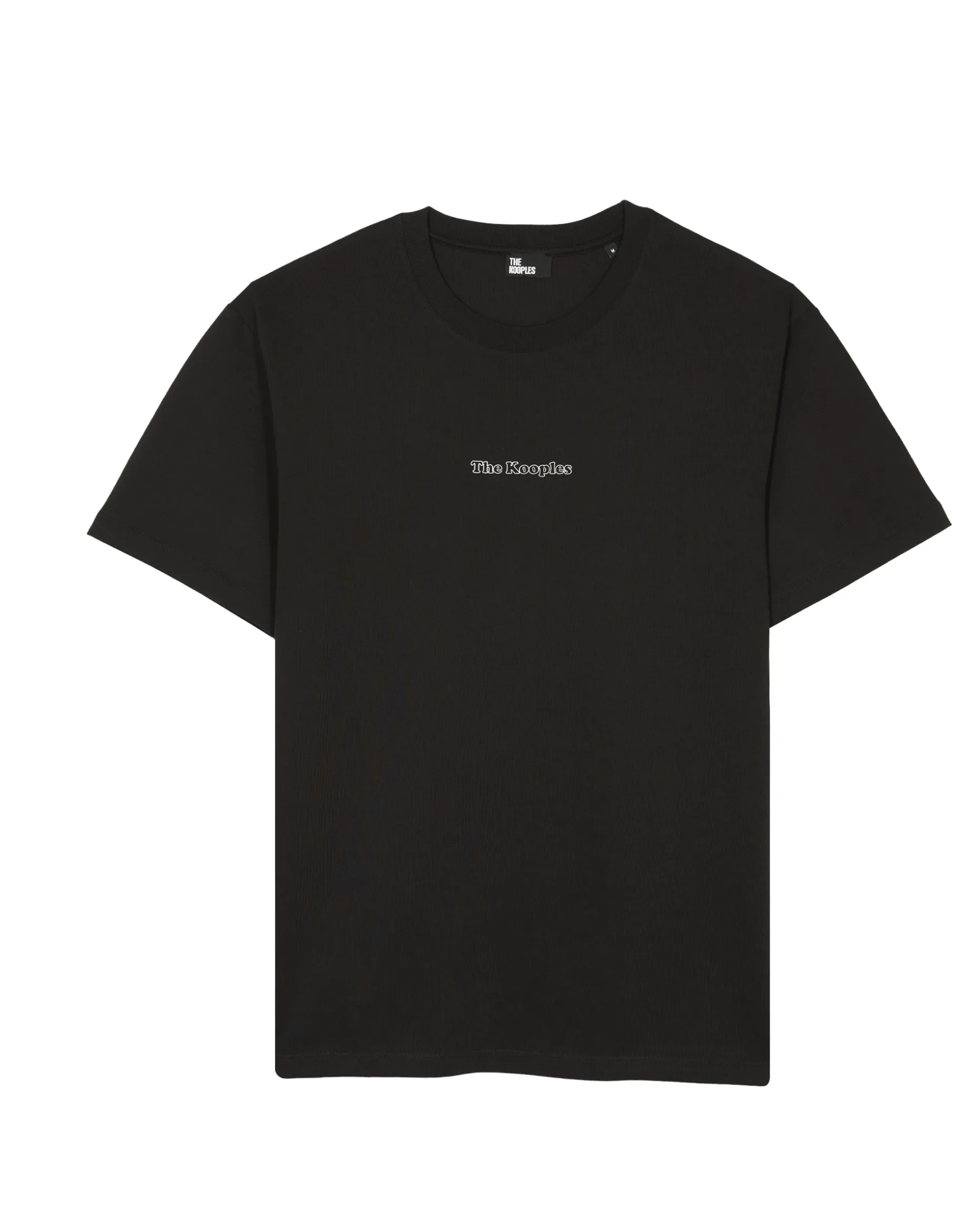 T-shirt avec logo détouré noir