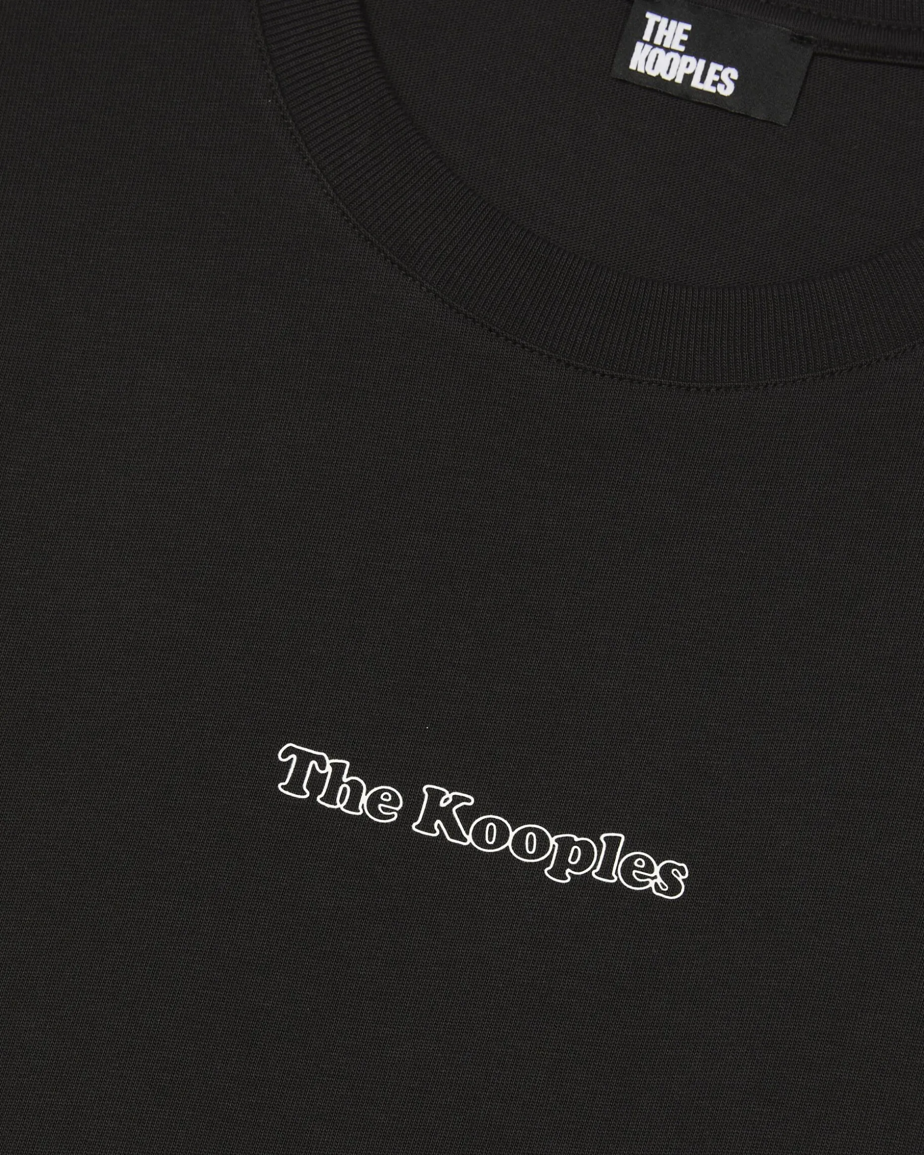 T-shirt avec logo détouré noir
