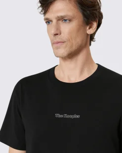 T-shirt avec logo détouré noir
