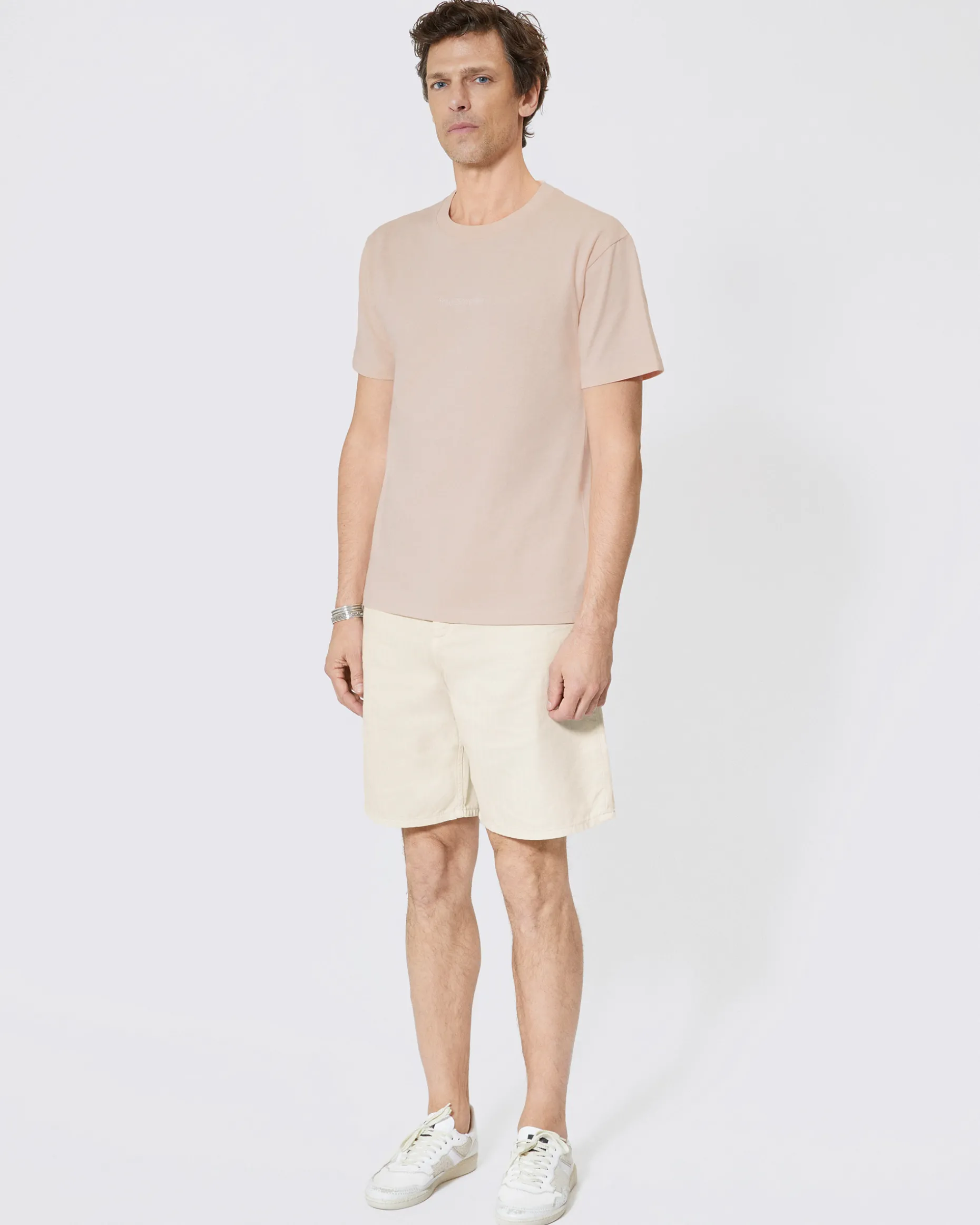 T-shirt avec logo détouré rose