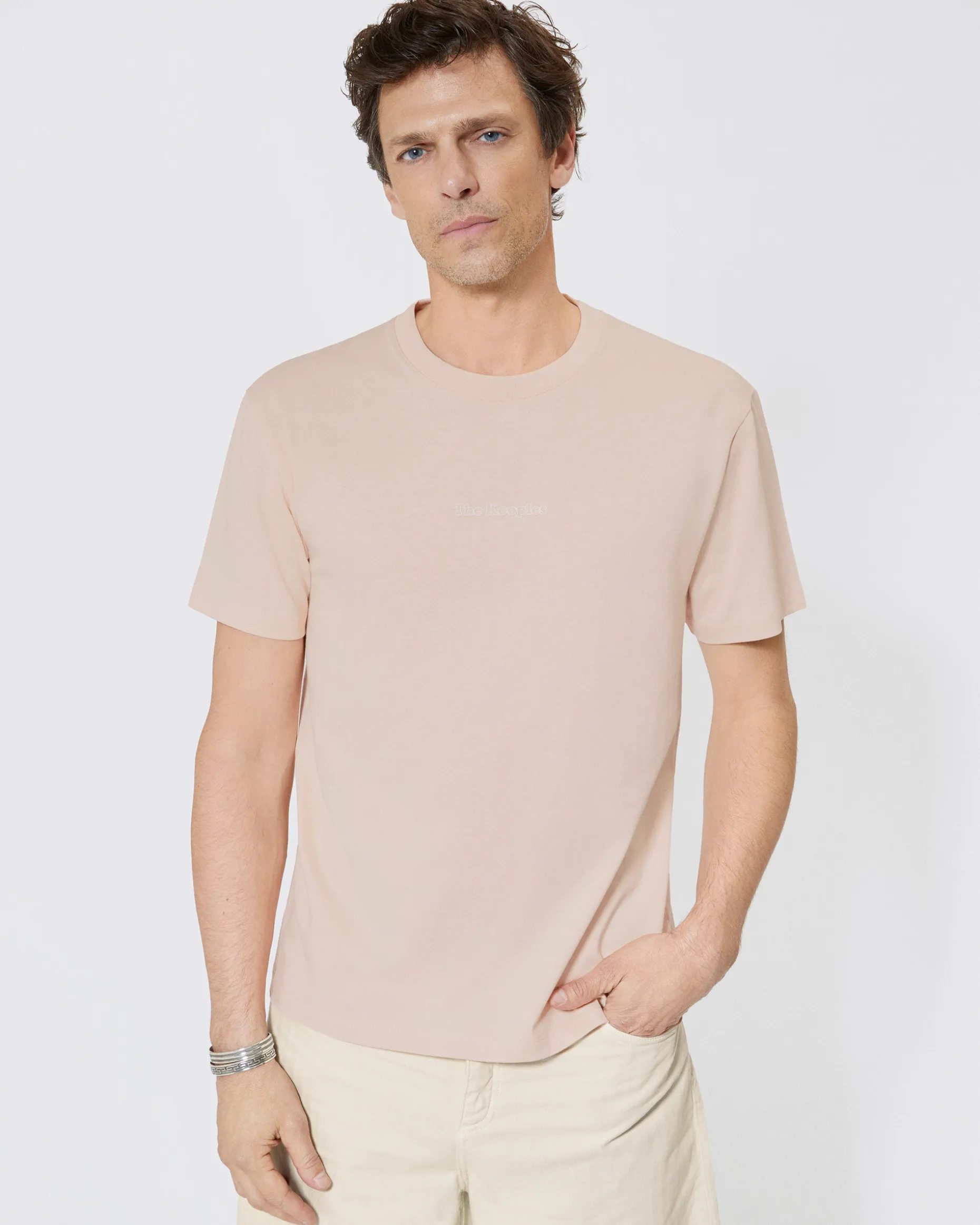 T-shirt avec logo détouré rose