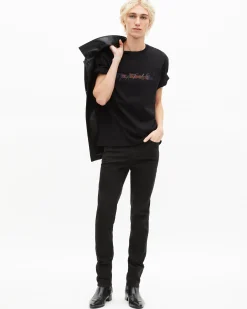 T-shirt avec logo multicolore noir