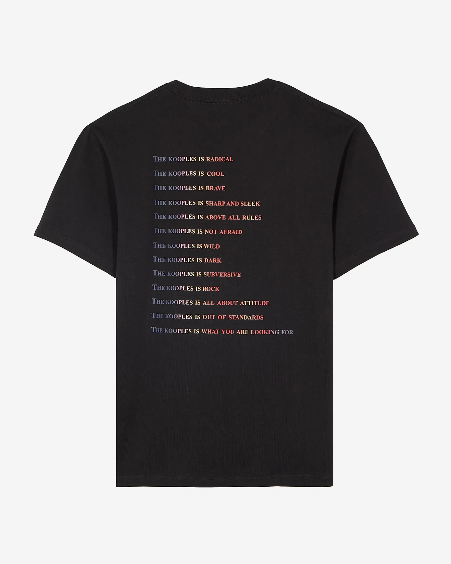 T-shirt avec logo multicolore noir