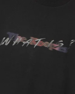 T-shirt avec logo multicolore noir