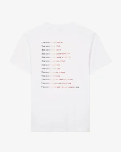 T-shirt avec logo multicolore blanc