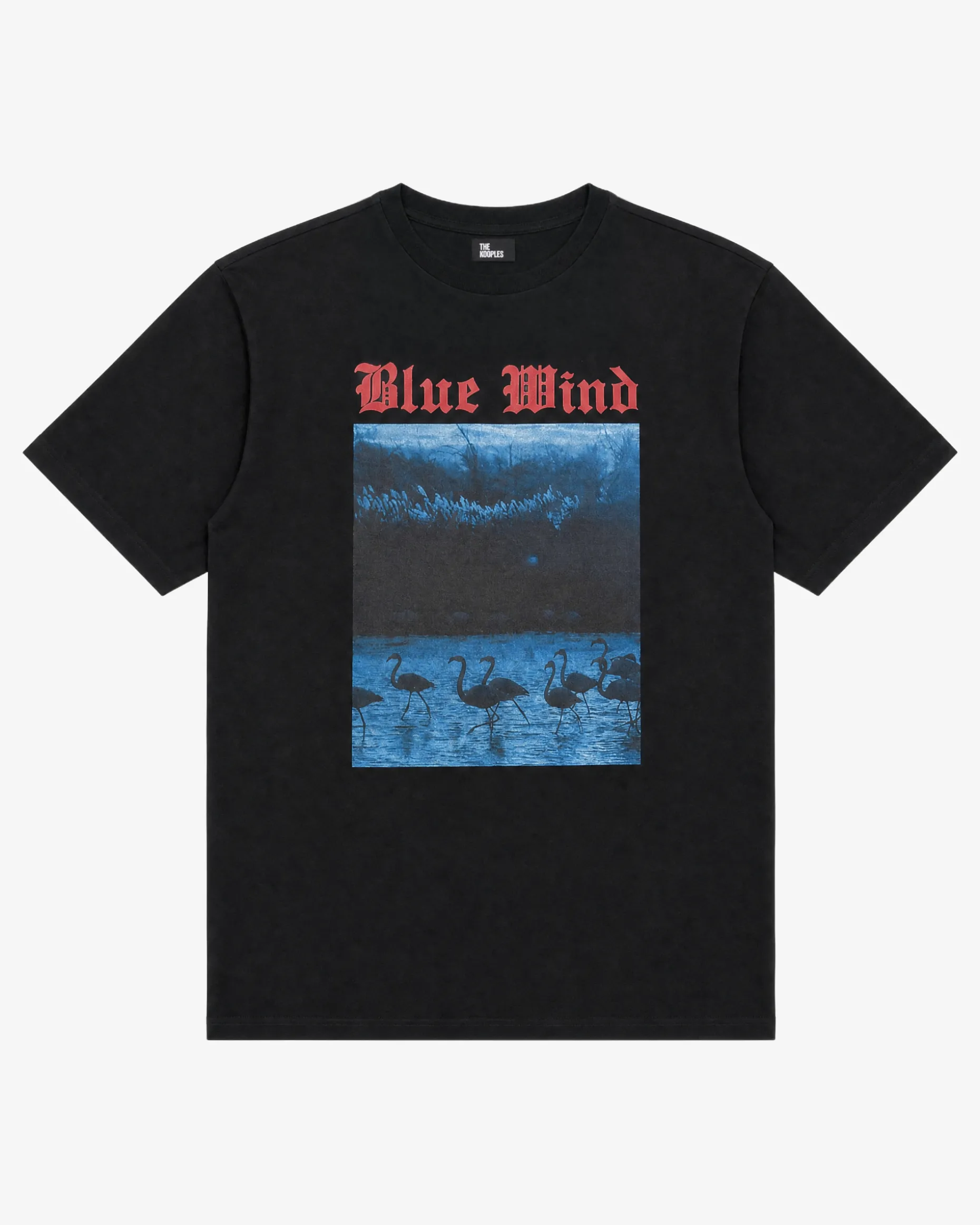 T-shirt avec sérigraphie Blue Wind noir