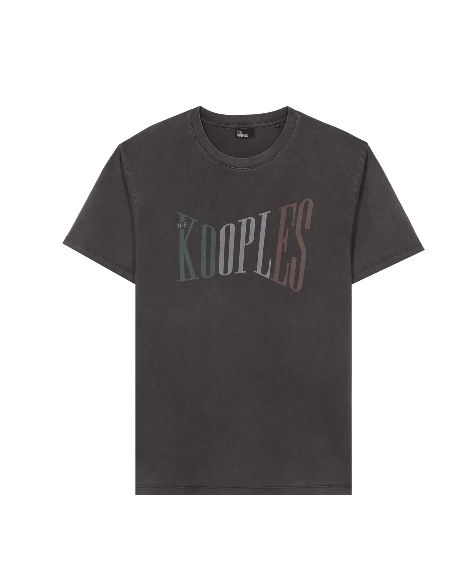 T-shirt avec sérigraphie délavée The Kooples noir