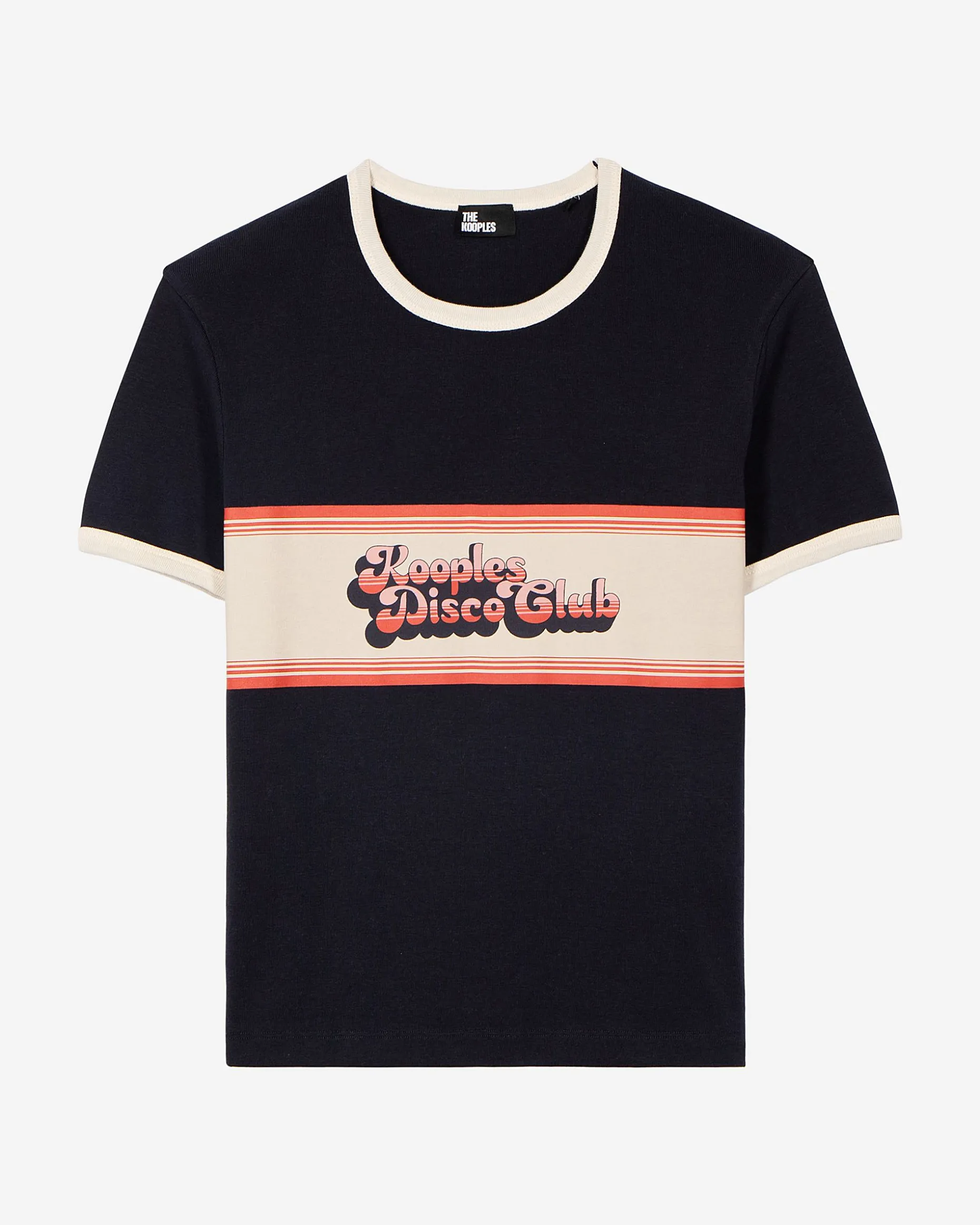 T-shirt avec sérigraphie marine