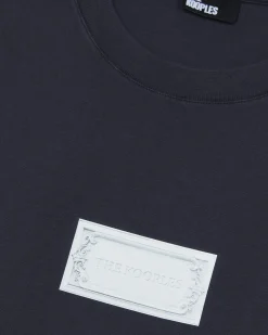 T-shirt avec sérigraphie marine