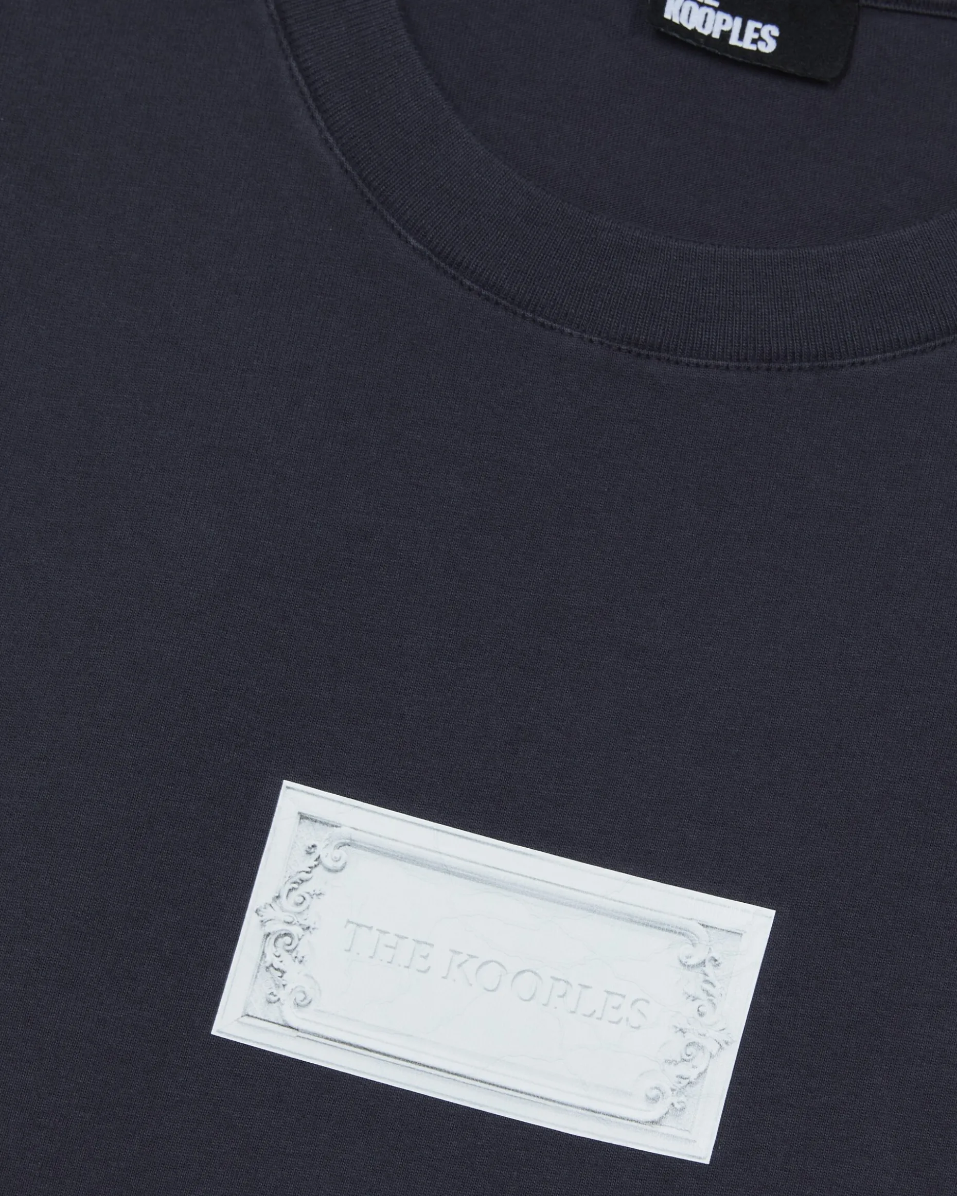 T-shirt avec sérigraphie marine