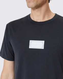 T-shirt avec sérigraphie marine