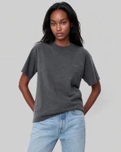 T-shirt avec sérigraphie noir