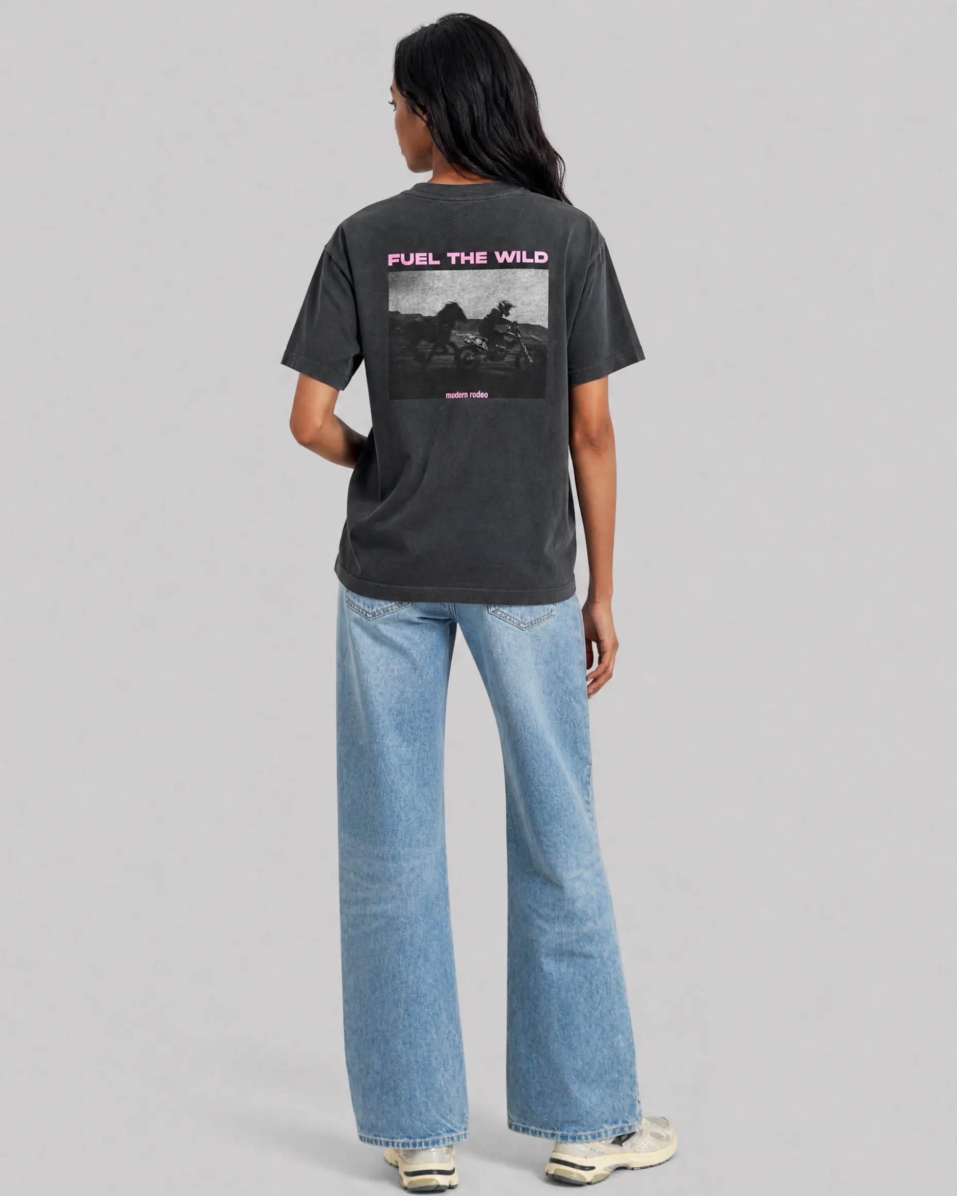 T-shirt avec sérigraphie noir