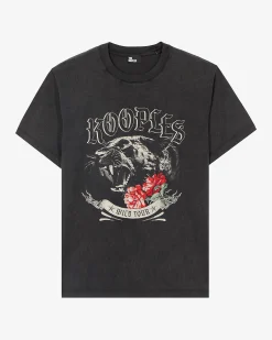 T-shirt avec sérigraphie noir