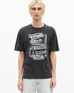 T-shirt avec sérigraphie Romance Poems noir