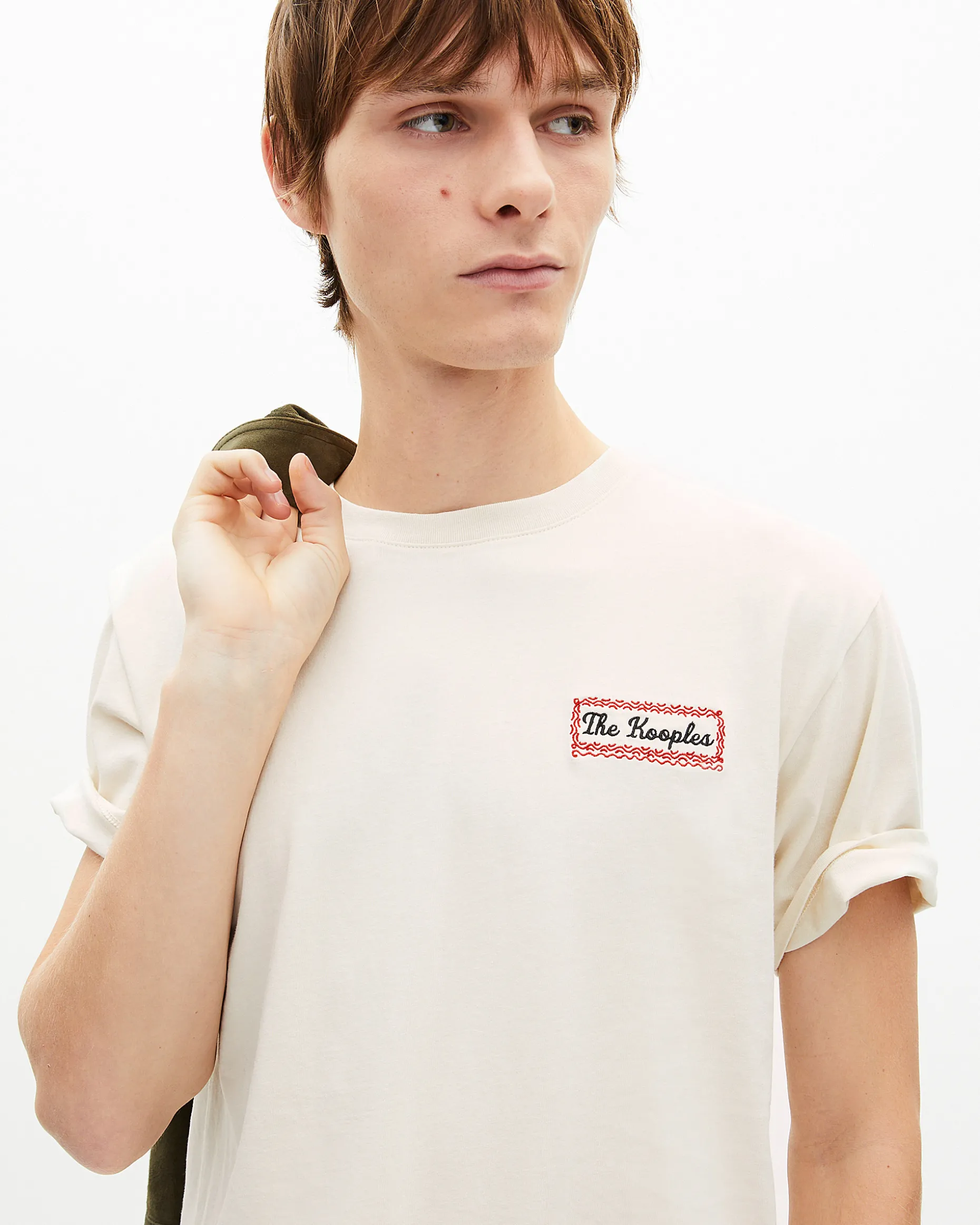 T-shirt avec sérigraphie Via Prony beige